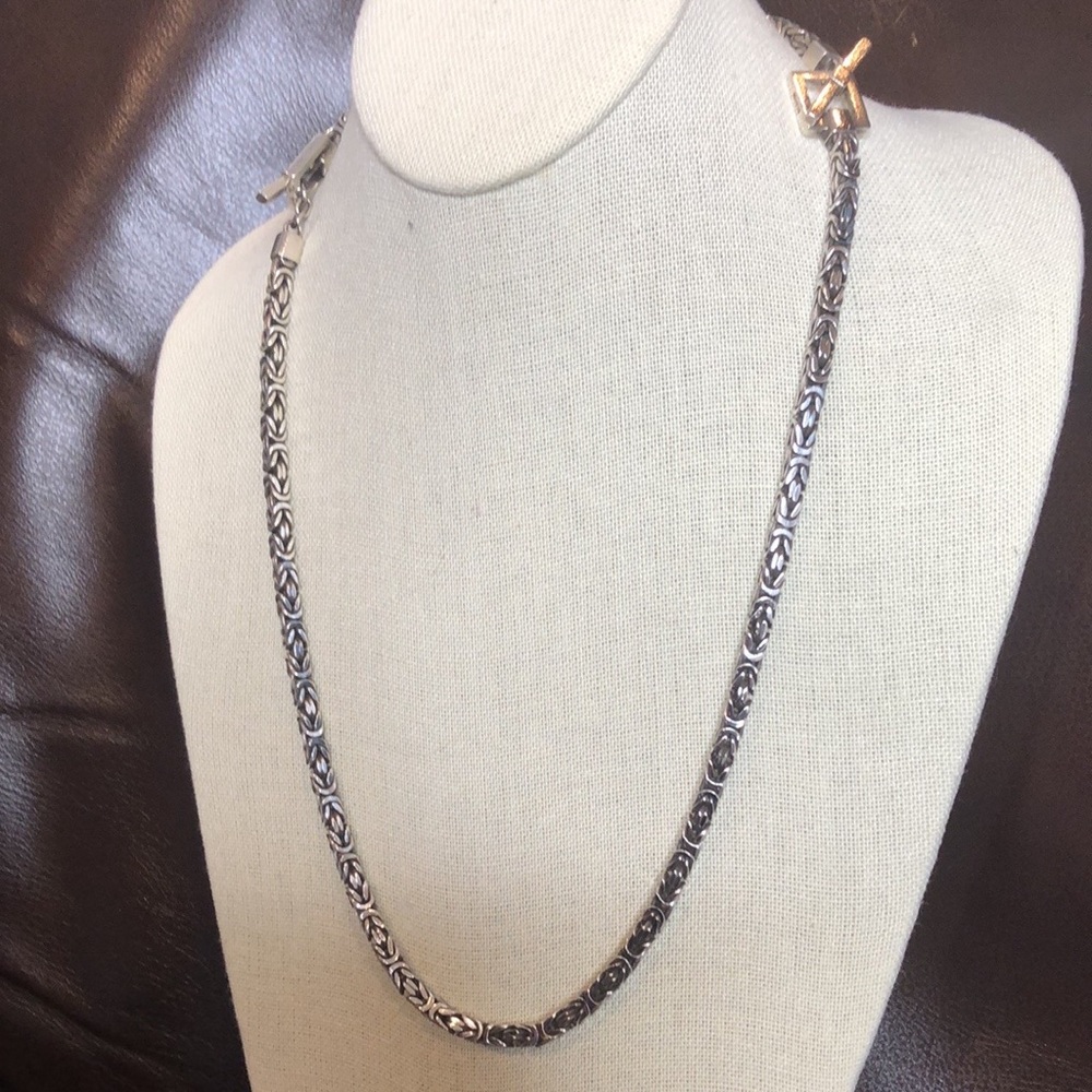 LOIS HILL Sterling Silver Byzantine Toggle Necklace and Bracelet Set - Picture 12 of 17